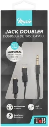 Photo de Doubleur Jack 3.5 T'nB M/F (Noir)