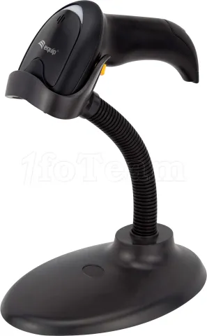 Photo de Douchette Lecteur de codes-barres USB 2D Equip avec support