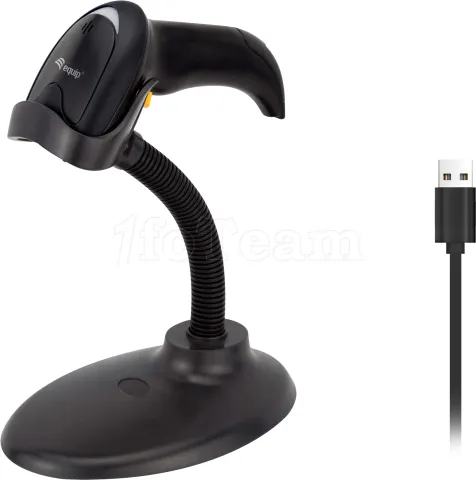 Photo de Douchette Lecteur de codes-barres USB 2D Equip avec support