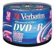 Photo de DVD-R Verbatim 4,7 Go (Spindle de 50)