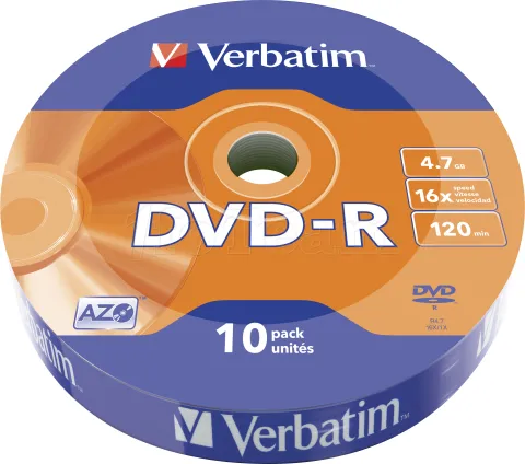 Photo de DVD-R Verbatim 4.7Go (Boite de 10)