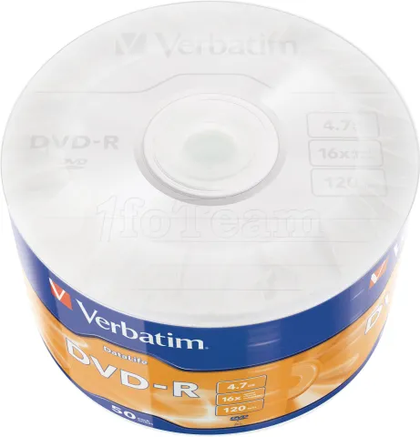 Photo de DVD-R Verbatim 4.7Go (Spindle de 50)
