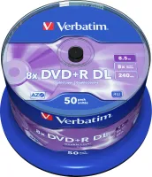 Photo de DVD+R double couche Verbatim 4.7Go (Spindle de 50)