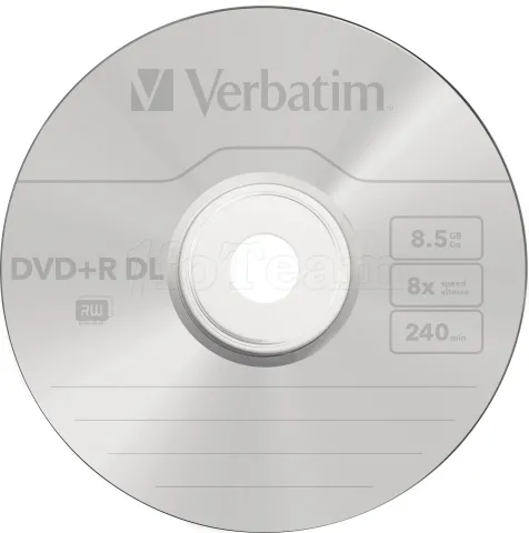 Photo de DVD+R double couche Verbatim 4.7Go (Spindle de 50)