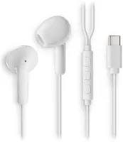 Photo de Ecouteur filaire avec micro NGS Cross Glide USB-C (Blanc)