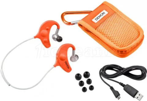 Photo de Ecouteur intra-auriculaire Bluetooth Denon AH-W150 (Orange