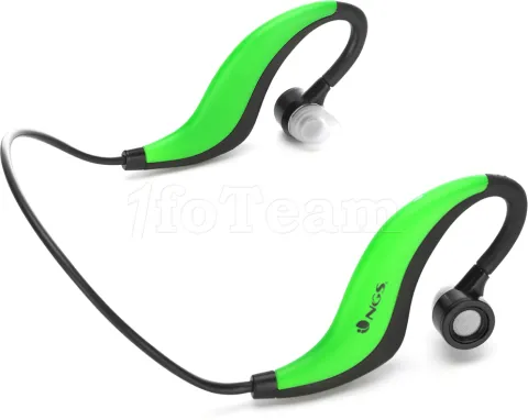 Photo de Ecouteur intra-auriculaire Bluetooth NGS Artica Runner (Noir/Vert)