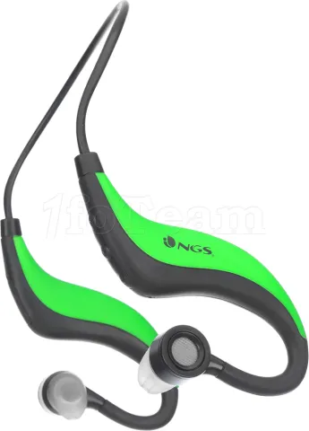 Photo de Ecouteur intra-auriculaire Bluetooth NGS Artica Runner (Noir/Vert)