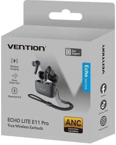 Photo de Ecouteur intra-auriculaire Bluetooth Vention Echo Lite (Noir)