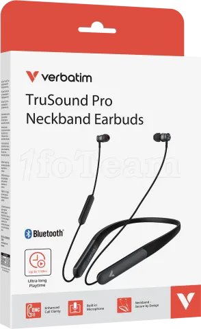 Photo de Ecouteurs intra-auriculaire avec micro Verbatim TruSound Pro (Noir)