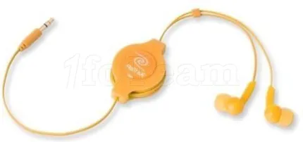 Photo de Ecouteurs intra-auriculaire rétractables ReTrak (Orange)
