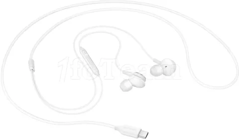 Photo de Ecouteurs intra-auriculaires avec micro Samsung Tuned by AKG USB Type-C (Blanc)