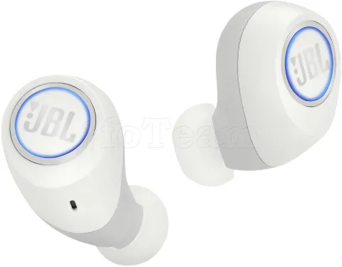 Photo de Ecouteurs intra-auriculaires Bluetooth JBL Free X (Blanc)