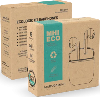 Photo de Ecouteurs intra-auriculaires Bluetooth Mars Gaming MHI-Eco (Blanc)