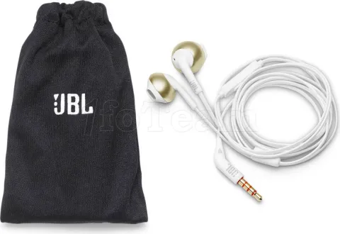 Photo de Ecouteurs intra-auriculaires JBL Tune 205 (Blanc/Or)