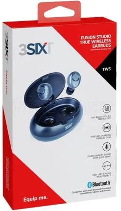 Photo de Ecouteurs intra-auriculaires sans fil avec micro 3Sixt Fusion Studio (3S-1191) (Noir)