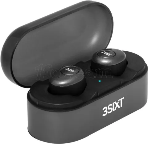 Photo de Ecouteurs intra-auriculaires sans fil avec micro 3Sixt Studio (3S-0954) (Noir)