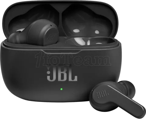 Photo de Ecouteurs intra-auriculaires sans fil Bluetooth JBL Wave 200 TWS (Noir)