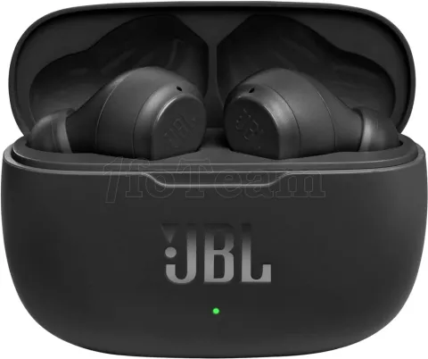 Photo de Ecouteurs intra-auriculaires sans fil Bluetooth JBL Wave 200 TWS (Noir)
