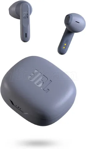 Photo de Ecouteurs intra-auriculaires sans fil Bluetooth JBL Wave 300 TWS (Bleu)