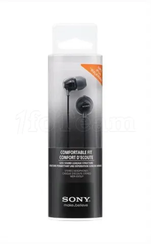 Photo de Ecouteurs intra-auriculaires Sony MDR-EX15LP (Noir)