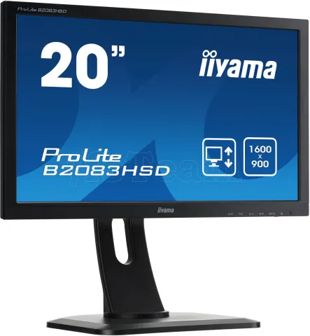 Photo de Ecran 20" Iiyama ProLite B2083HSD-B1 HD+ (Noir)