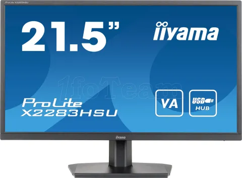 Photo de Ecran 22" Iiyama ProLite X2283HSU-B1 Full HD (Noir)