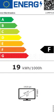 Photo de Ecran 22" LG 22MP410 Full HD (Noir)