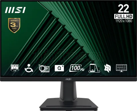 Photo de Ecran 22" MSI Pro MP225V Full HD 100Hz (Noir)