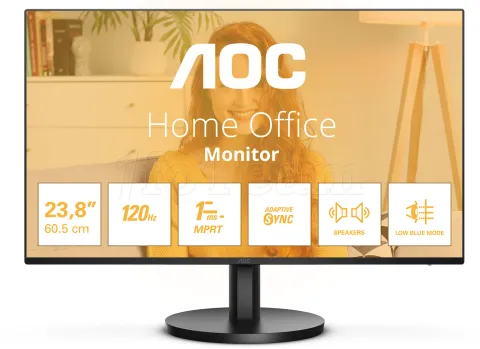 Photo de Ecran 24" AOC B3 24B3QA2 Full HD 120Hz (Noir)