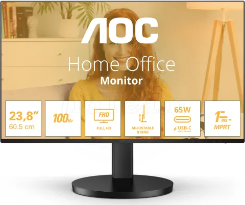 Photo de Ecran 24" AOC Basic B3 24B3CF2 Full HD (Noir)
