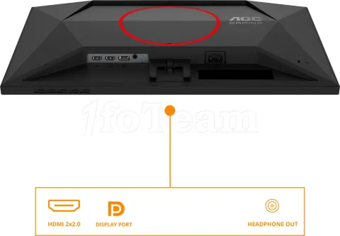 Photo de Ecran 24" AOC Gaming G4 24G4ZRE Full HD 260Hz OC (Noir)