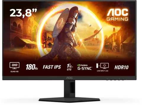 Photo de Ecran 24" AOC Gaming Q24G4XE Quad HD 180Hz (Noir)