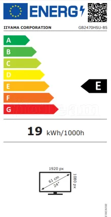 Photo de Ecran 24" Iiyama G-Master Red Eagle GB2470HSU-B5 Full HD (Noir) 165Hz