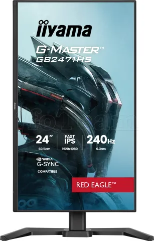 Photo de Ecran 24" Iiyama G-Master Red Eagle GB2471HS-B1 Full HD 240Hz (Noir)