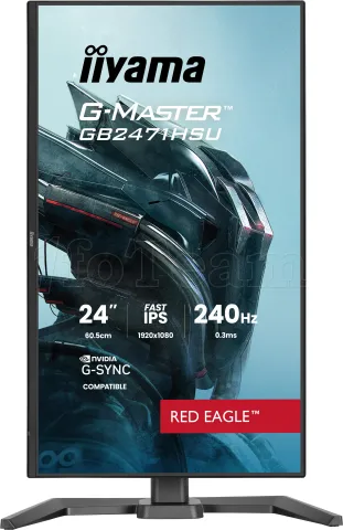Photo de Ecran 24" Iiyama G-Master Red Eagle GB2471HSU-B1 Full HD 240Hz (Noir)