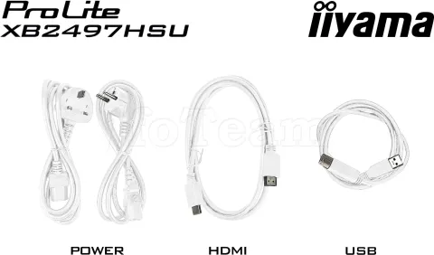 Photo de Ecran 24" Iiyama ProLite XB2497HSU-W1 Full HD 120Hz (Blanc)