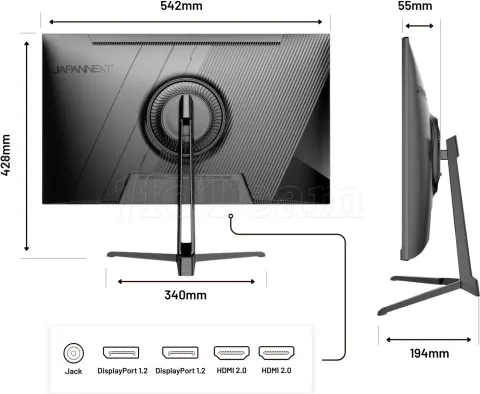 Photo de Ecran 24" JapanNext JAPJNIPS238U60 4K Ultra HD (Noir)