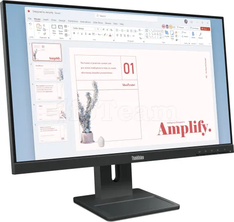 Photo de Ecran 24" Lenovo ThinkVision E24-40 Full HD 100Hz (Noir)