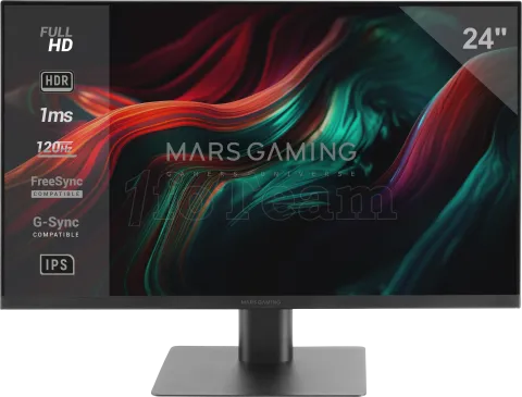 Photo de Ecran 24" Mars Gaming MV-24 Full HD 120Hz (Noir)