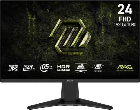 Photo de Ecran 24" MSI Mag 245F X24 Full HD 240Hz (Noir)