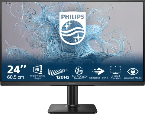 Photo de Ecran 24" Philips 24E2N1110/00 Full HD 120Hz (Noir)