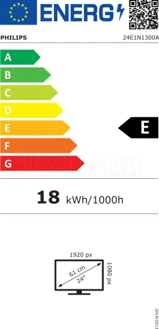 Photo de Ecran 24" Philips Série 1000 24E1N1300A Full HD 120Hz (Noir)