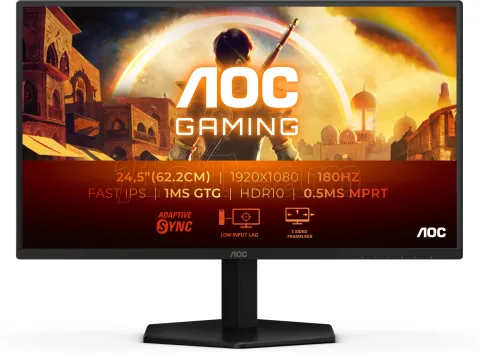 Photo de Ecran 25" AOC Gaming G4 25G42E Full HD 180Hz (Noir)