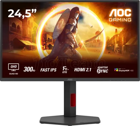 Photo de Ecran 25" AOC Gaming Q25G4SX Quad HD 300Hz (Noir)