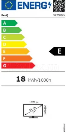 Photo de Ecran 25" BenQ Zowie XL2586X+ Full HD 600Hz (Noir)