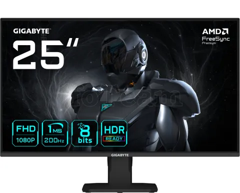 Photo de Ecran 25" Gigabyte GS25F2 Full HD 200Hz (Noir)