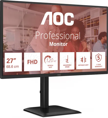 Photo de Ecran 27" AOC 27E4U Full HD 120Hz (Noir)