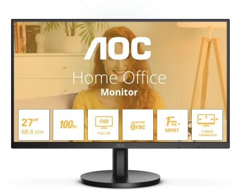 Photo de Ecran 27" AOC B3 27B3HMA2 Full HD 100Hz (Noir)