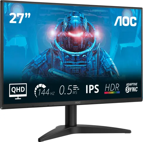 Photo de Ecran 27" AOC Basic B3 Q27B36X Quad HD 144Hz (Noir)